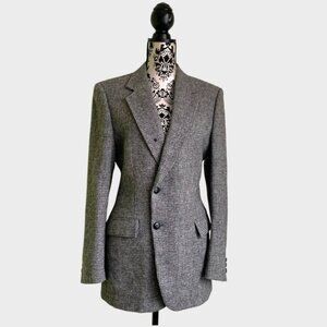 Vintage Harris Tweed Handwoven 100% Wool Blazer